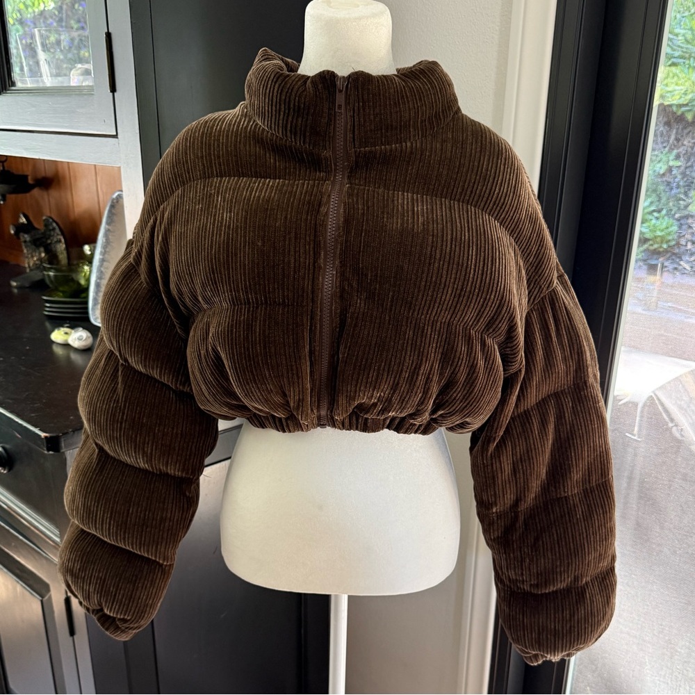 SHEIN Chocolate Brown Ribbed Top